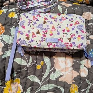 Vera Bradley Women's Floral Bag - Cream and Purple